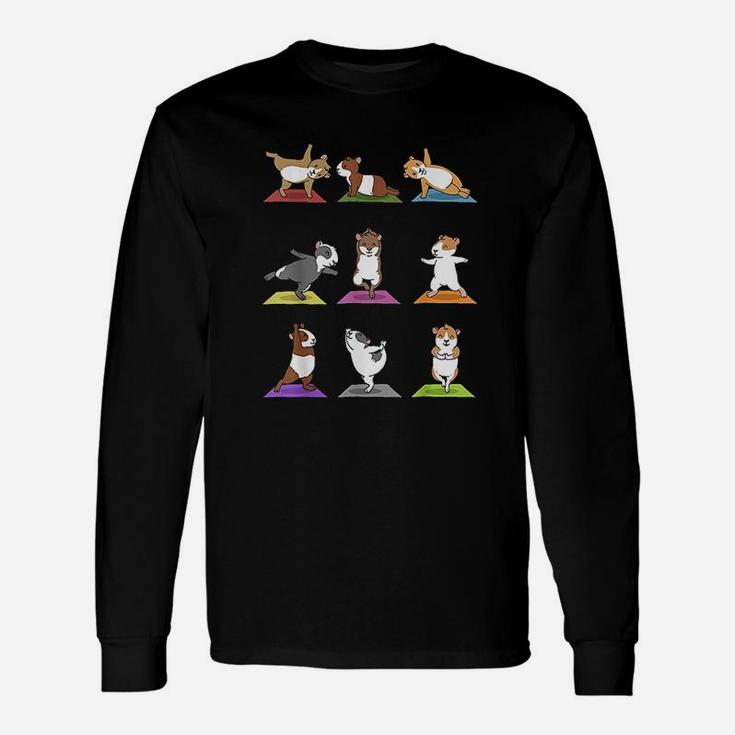 Guinea Pig Guinea Pigs In Yoga Poses Long Sleeve T-Shirt