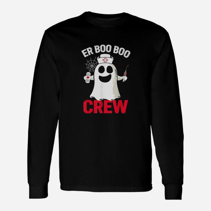 Halloween Er Costume Women Men Er Boo Boo Crew Nurse Ghost Long Sleeve T-Shirt