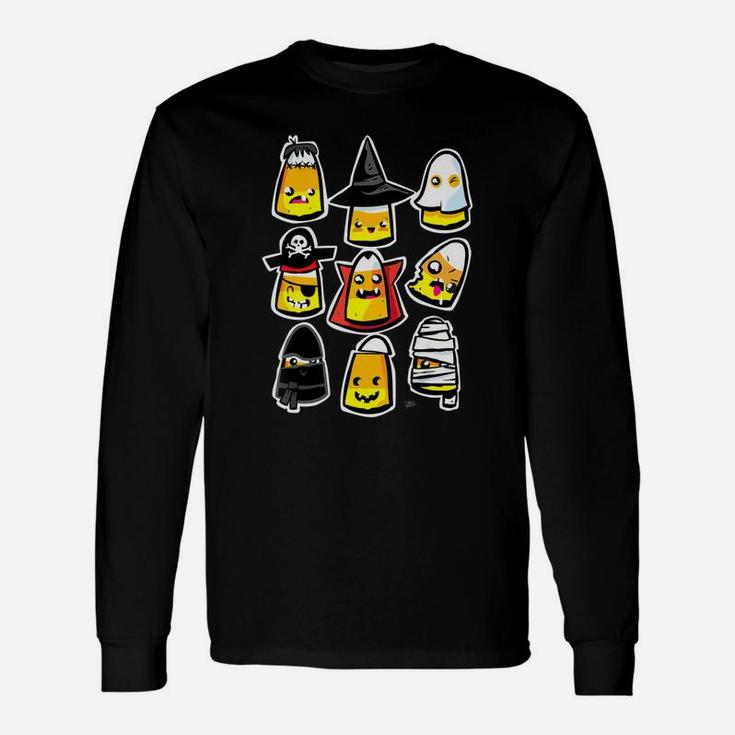 Halloween Holiday Cute Candy Corn Kawaii Long Sleeve T-Shirt