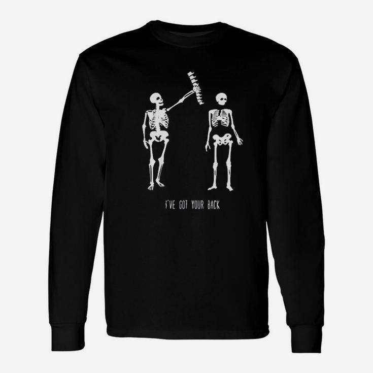 Got Your Back Halloween Skeleton Best Friends Long Sleeve T-Shirt