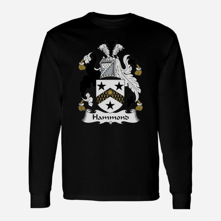 Hammond Crest / Coat Of Arms British Crests Long Sleeve T-Shirt