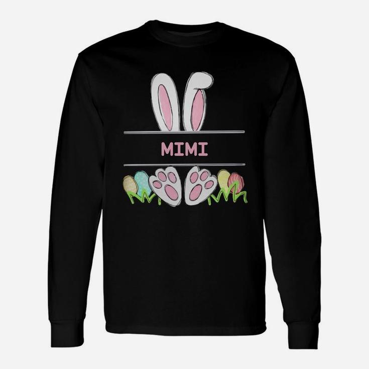 Happy Easter Bunny Mimi Cute Long Sleeve T-Shirt