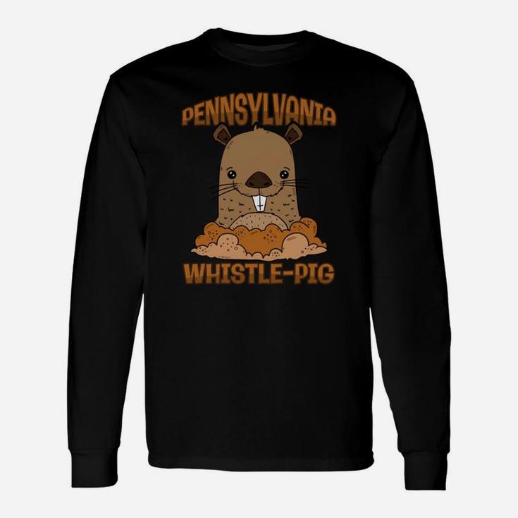 Happy Groundhog Day Whistle-pig Woodchuck Long Sleeve T-Shirt