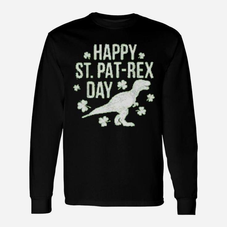Happy St Pat Rex Day St Patrick Patrex Dinosaur Long Sleeve T-Shirt