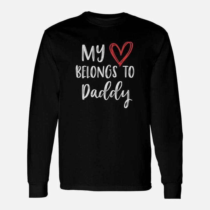 My Heart Belongs To Daddy Fathers Day Premium Long Sleeve T-Shirt