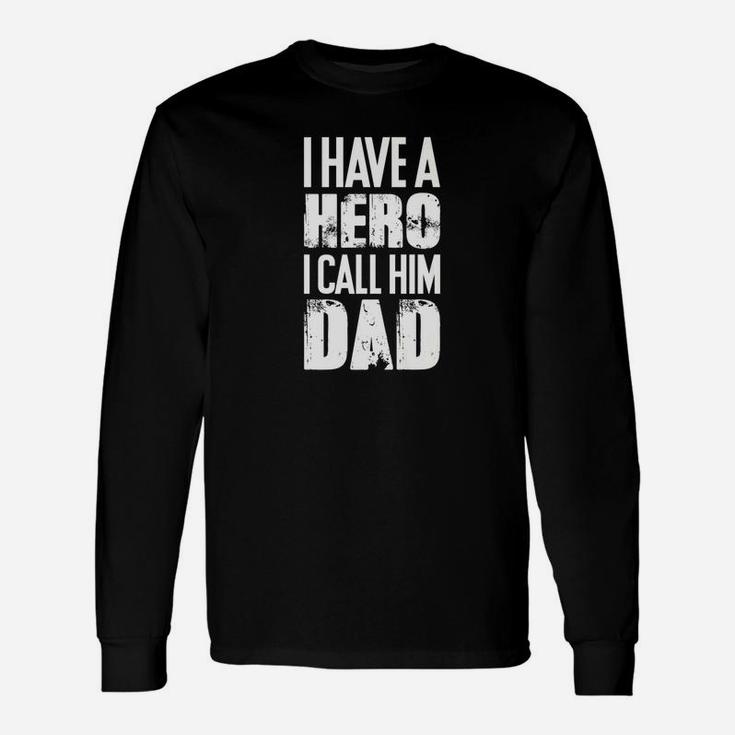 Hero Dad Awesome And Fathers Day For Your Dad Premium Long Sleeve T-Shirt