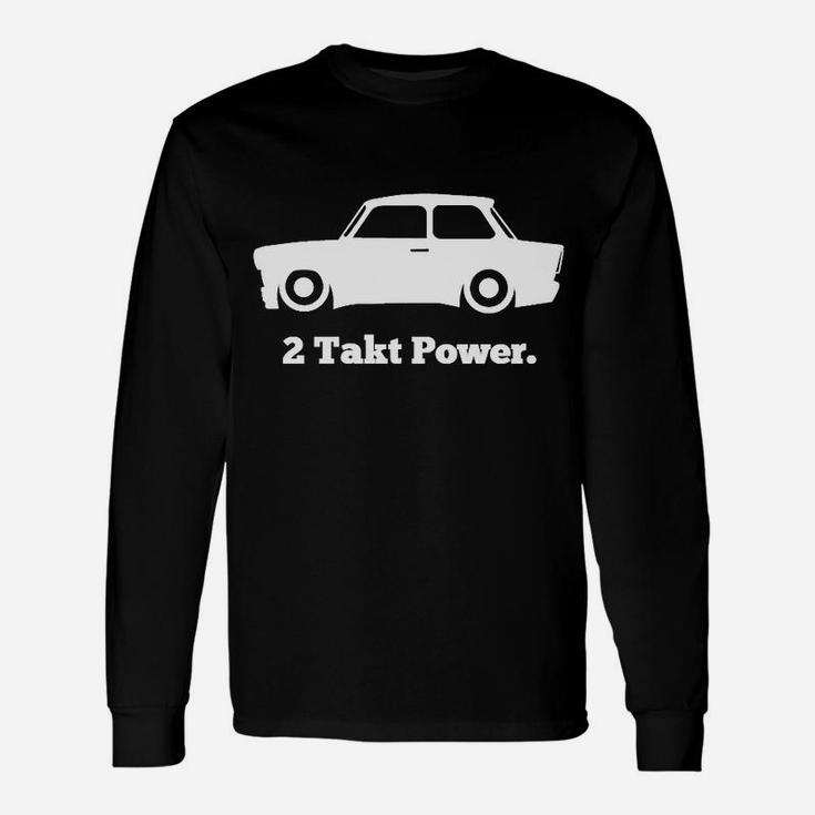 Herren Langarmshirts Klassisches Auto 2 Takt Power Motiv, Retro Fahrzeug Fans