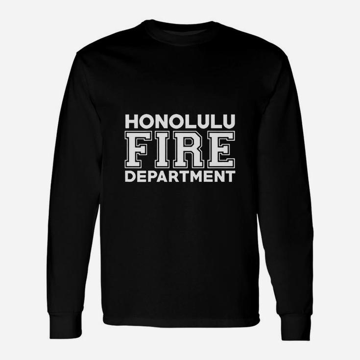 Honolulu Hawaii Fire Department Firefighters Rescue Long Sleeve T-Shirt