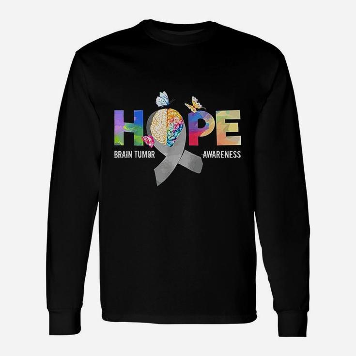 Hope Brain Tumor Awareness Brain Tumor Survivor Long Sleeve T-Shirt