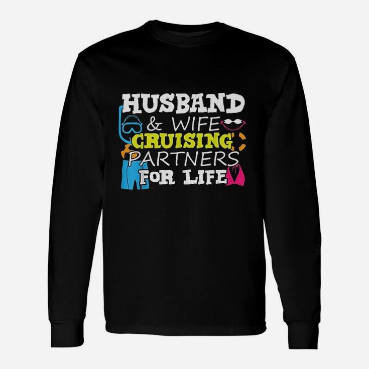 Husband And Wife Cruising Partners For Life Vacation Long Sleeve T-Shirt