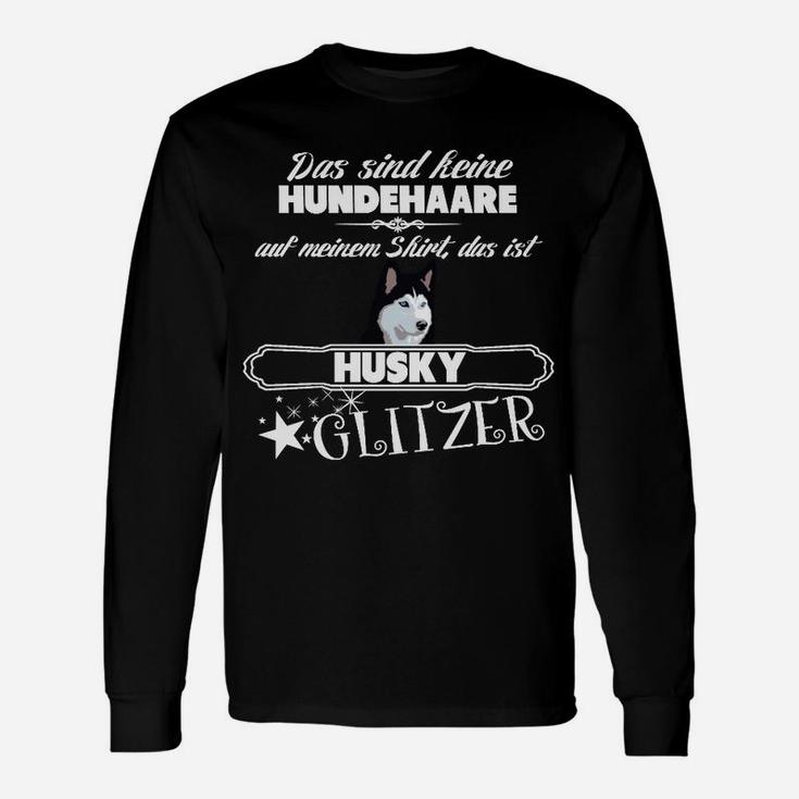 Husky Glitzer Langarmshirts, Lustiges Design für Hundebesitzer
