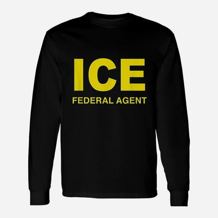 Ice Halloween Costume Federal Agent Police Immigration Long Sleeve T-Shirt
