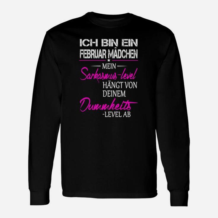 Ich Bin Ein Februar Mädchen Langarmshirts