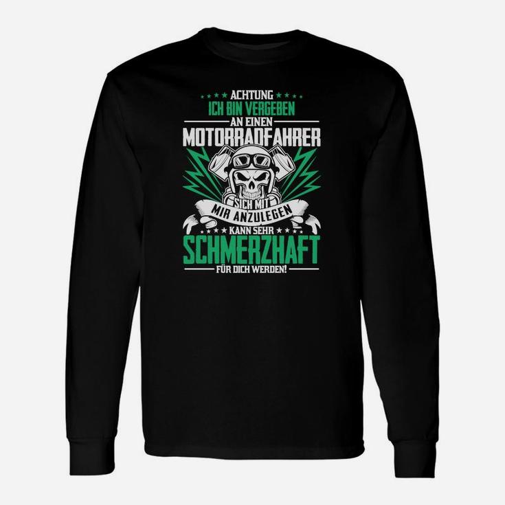 Ich Bin Vergeben An Einen Motorradfahrer Langarmshirts