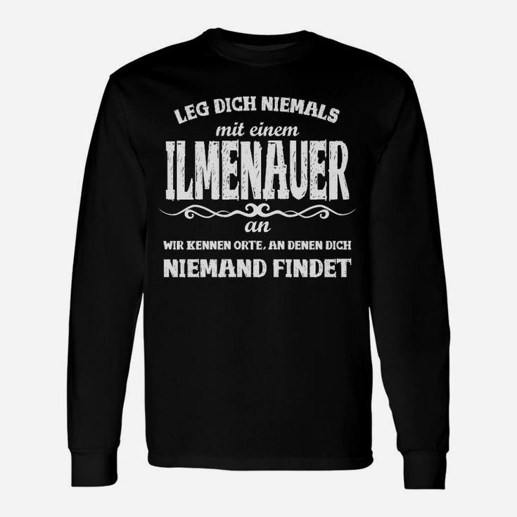 Ilmenauer Spruch Schwarzes Langarmshirts: Lustiges Lokalpatriot Design