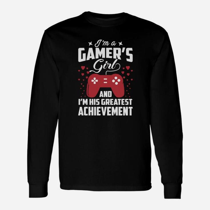 I'm A Gamer Girl Shirt I Love My Gamer Boyfriend Long Sleeve T-Shirt