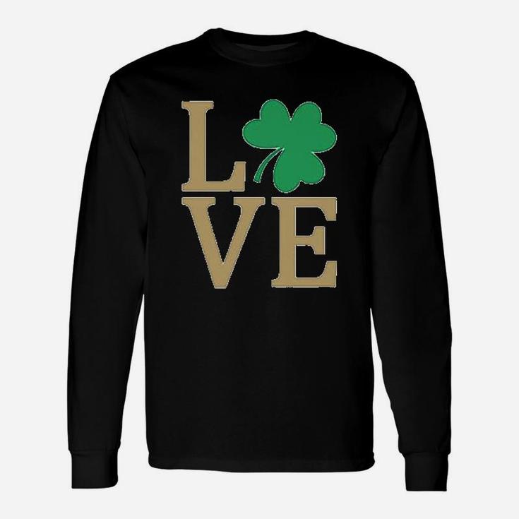 Irish Clover Love St Patrick's Day Cute Irish Long Sleeve T-Shirt