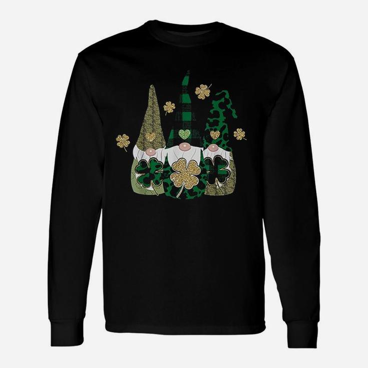 Irish Gnome St Patricks Day Shamrock Lucky Leprechauns Long Sleeve T-Shirt