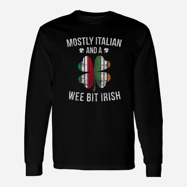 Italian Wee Bit Irish Italy Patrick Day Long Sleeve T-Shirt