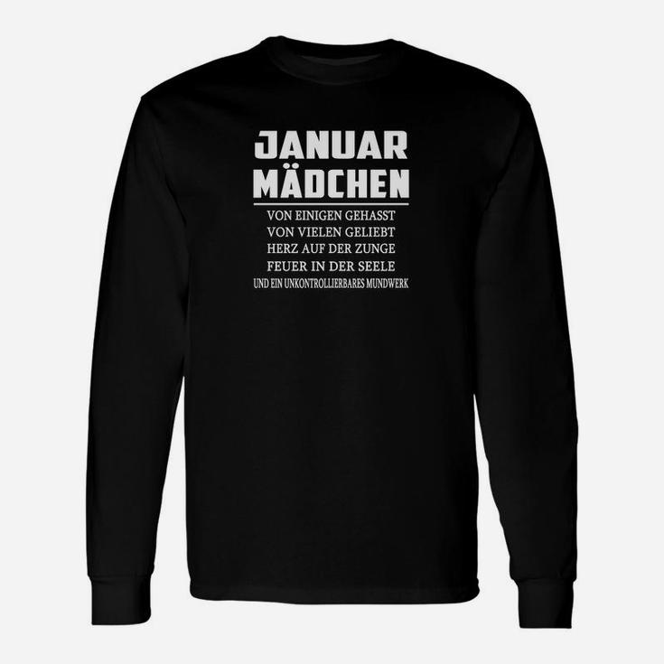 Januar Mädchen Geburtstags-Langarmshirts mit Lustigem Spruch