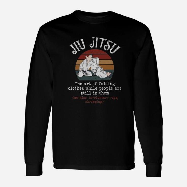Jiu Jitsu Art Vintage Long Sleeve T-Shirt