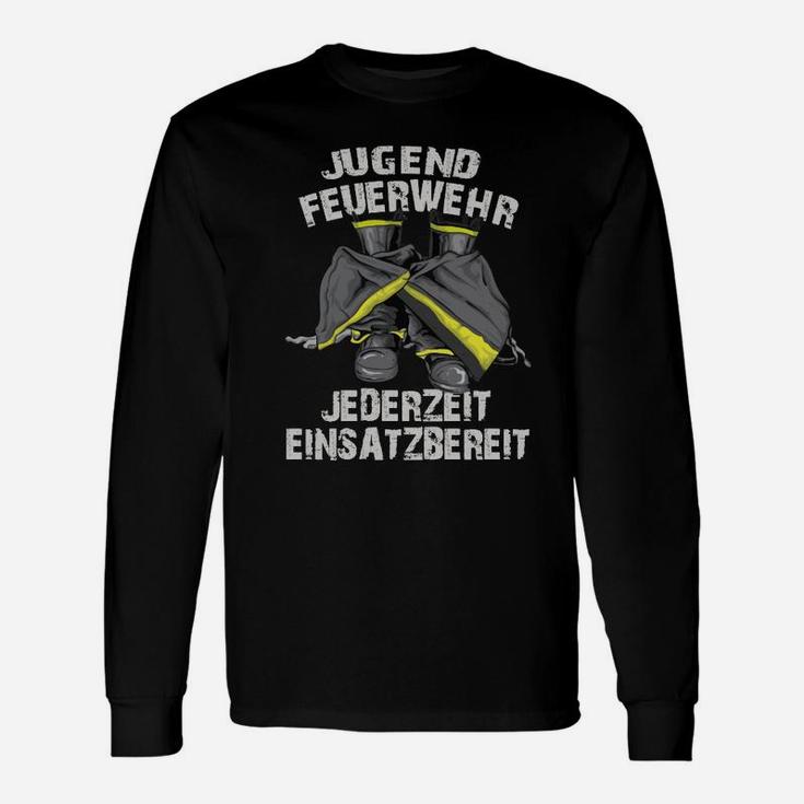 Jugend Feuerwehr Jederzeit Einsatzbereit Langarmshirts