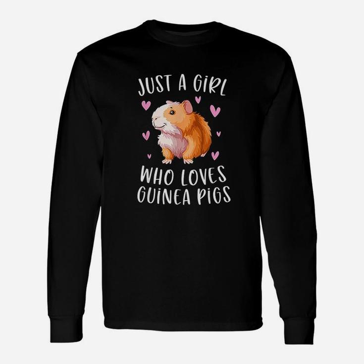 Just A Girl Who Loves Guinea Pigs Cavy Long Sleeve T-Shirt