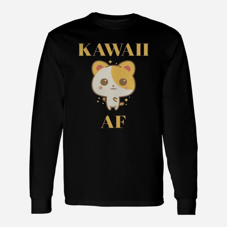 Kawaii Af Shirt Cute Anime Style Japanese Character Tops Long Sleeve T-Shirt
