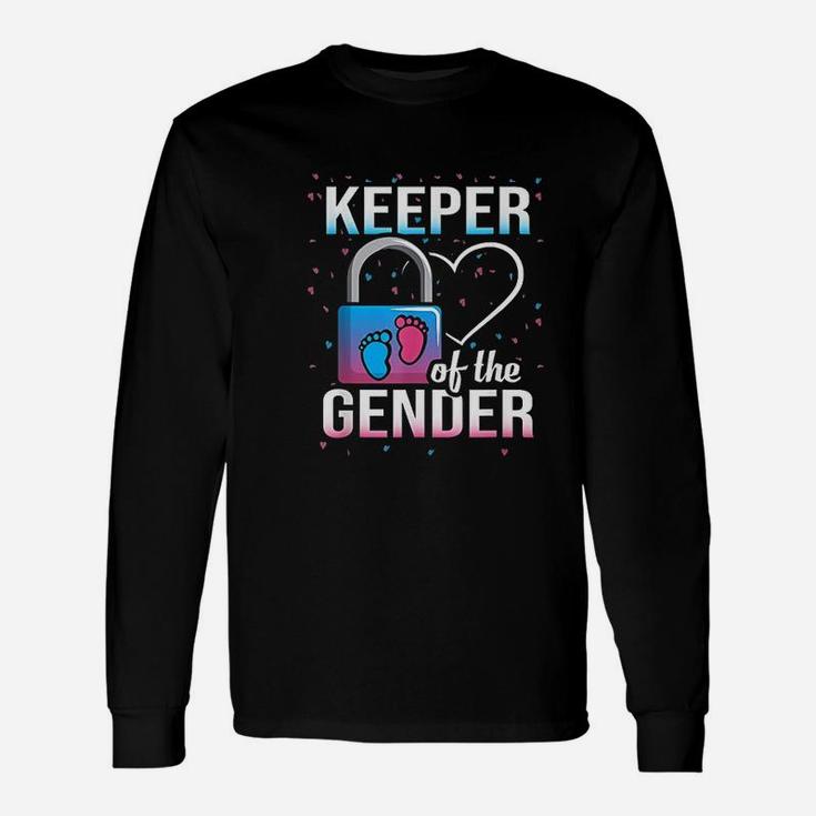 Keeper Of The Gender Reveal Party Baby Shower Ideas Long Sleeve T-Shirt