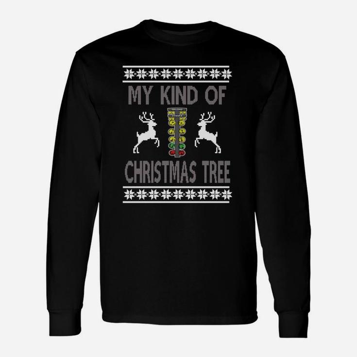 My Kind Of Christmas Tree Drag Racing Sweater T-shirt Ugly Christmas Sweater 2017 Long Sleeve T-Shirt