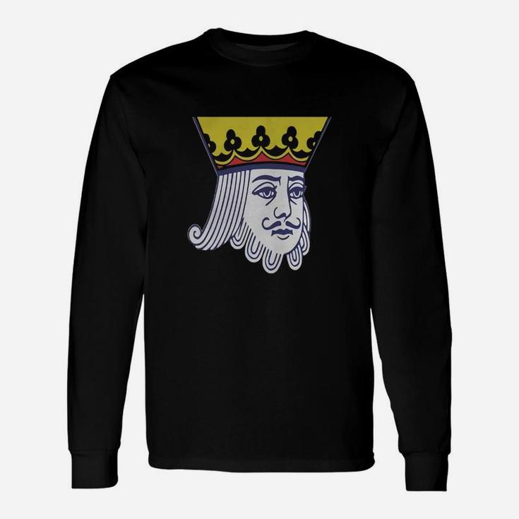King Of Spades Tshirt Face Cards Playing Cards Clo Long Sleeve T-Shirt