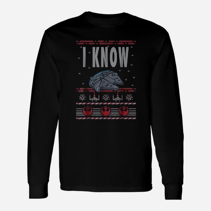 I Know Ugly Christmas Sweater Long Sleeve T-Shirt