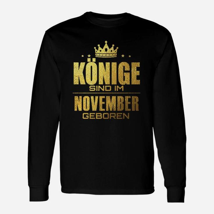 Konige Sind Im November Geboren Langarmshirts