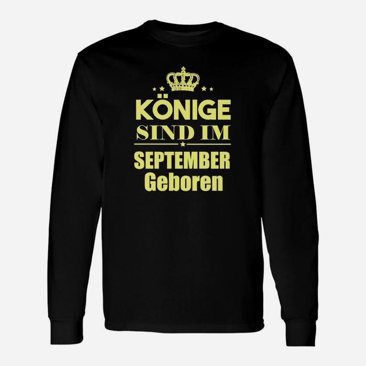 Könige Sind Im September Geboren Langarmshirts