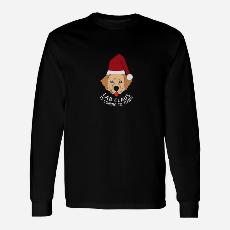 Labclaus Santa Lab Labrador Dog Ugly Christmas Shirt Long Sleeve T-Shirt