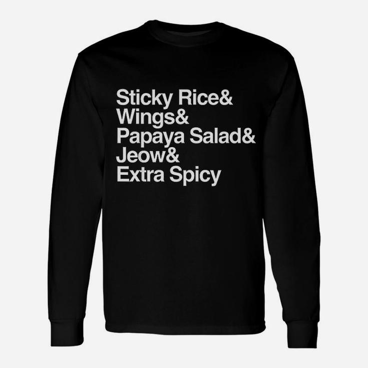 Laos Sticky Rice Travel Asia Asian Food Wings Long Sleeve T-Shirt