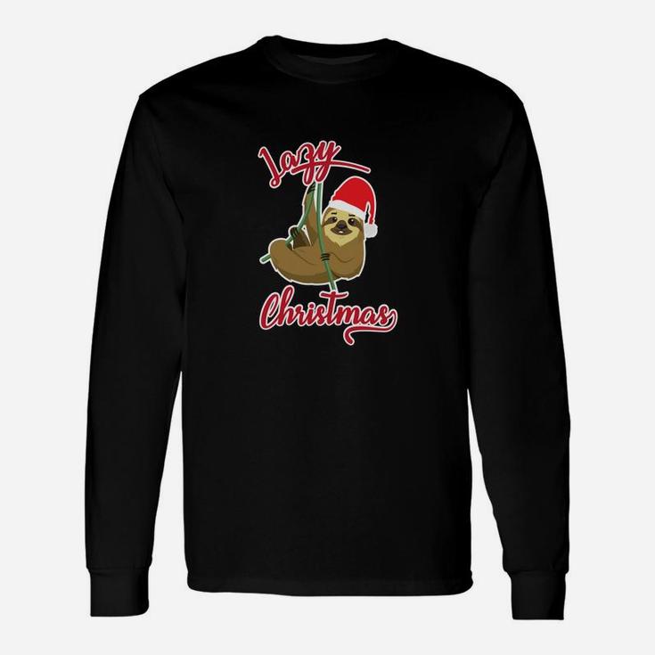 Lazy Christmas Sloth Holiday Season Humor 1 Long Sleeve T-Shirt