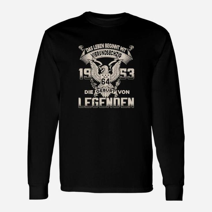 Legendäres 1964 Geburtsjahr Adler Motiv Herren Langarmshirts