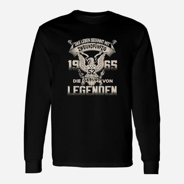 Legenden 1952 Geburtstags-Langarmshirts, Adler Jahrgangsshirt Personalisierbar