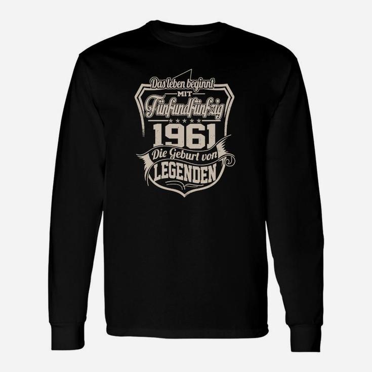 Legenden 1961 Langarmshirts, Vintage Geburtstagsedition für Jubiläum