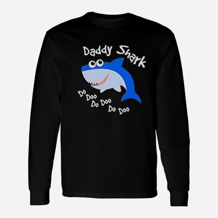 Little Daddy Shark, best christmas gifts for dad Long Sleeve T-Shirt
