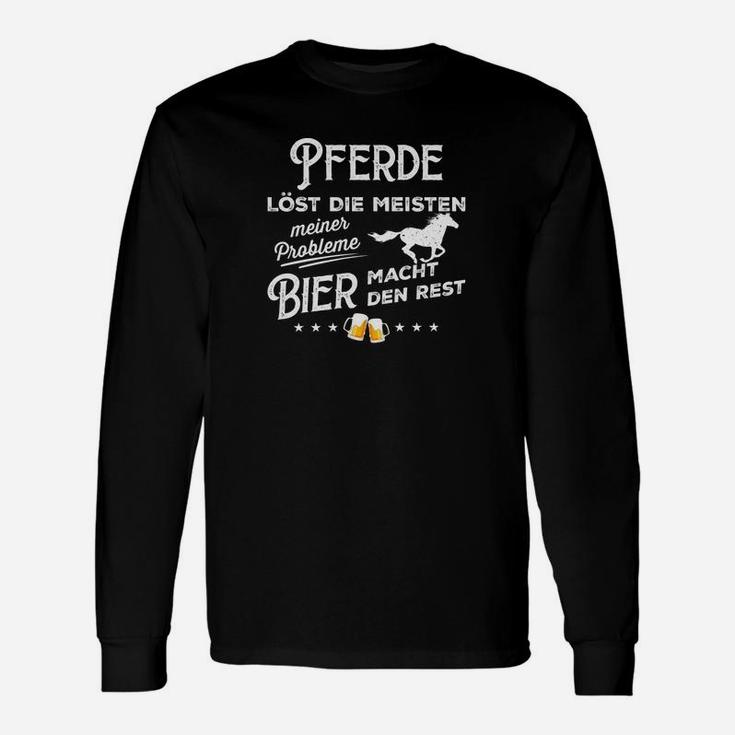 Löst Die Meisten Meiner Probleme Horses Langarmshirts