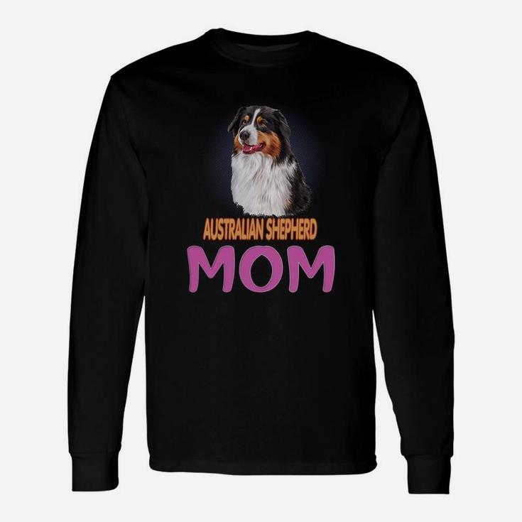 I Love Australian Shepherd Mom Dog Mom Long Sleeve T-Shirt