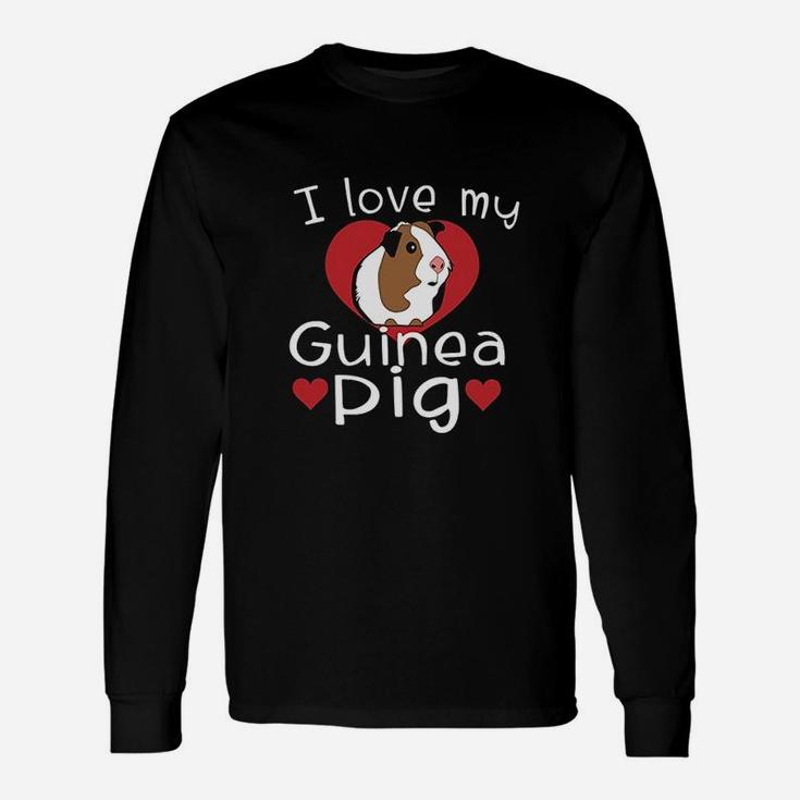 I Love My Guinea Pig Cute Guinea Pig Lovers Long Sleeve T-Shirt