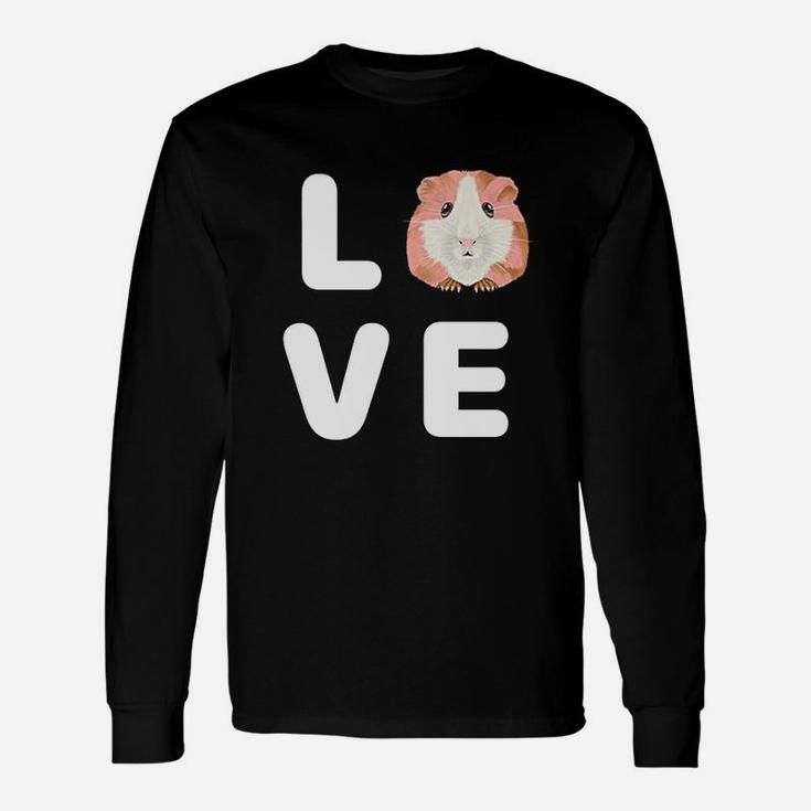 I Love Hamsters Cute Pet Children Guinea Pig Long Sleeve T-Shirt