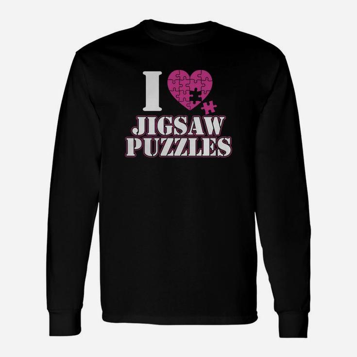 I Love Jigsaw Puzzles Shirt T-shirt Long Sleeve T-Shirt