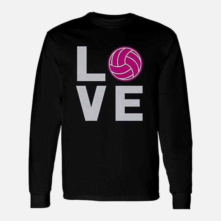 Love Volleyball For Volleyball Lovers Players Long Sleeve T-Shirt