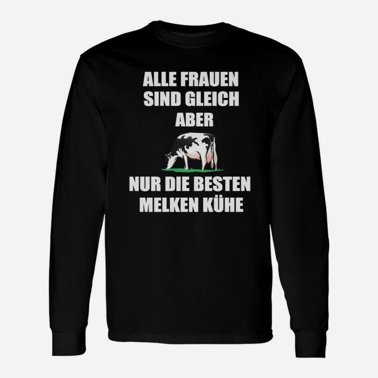 Lustiges Bauernhof Langarmshirts Beste Frauen melken Kühe, Damen Tee