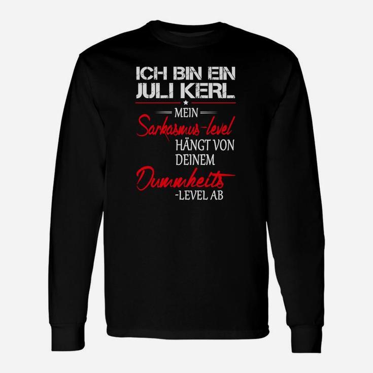 Lustiges Geburtstags-Langarmshirts Juli Kerl, Männer Langarmshirts mit Spruch