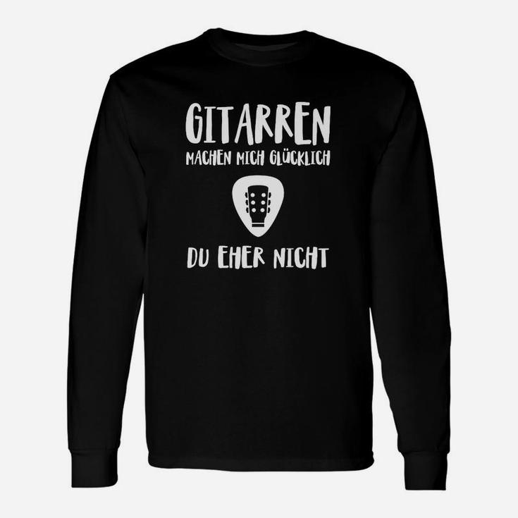 Lustiges Gitarren Langarmshirts: Gitarren machen mich glücklich